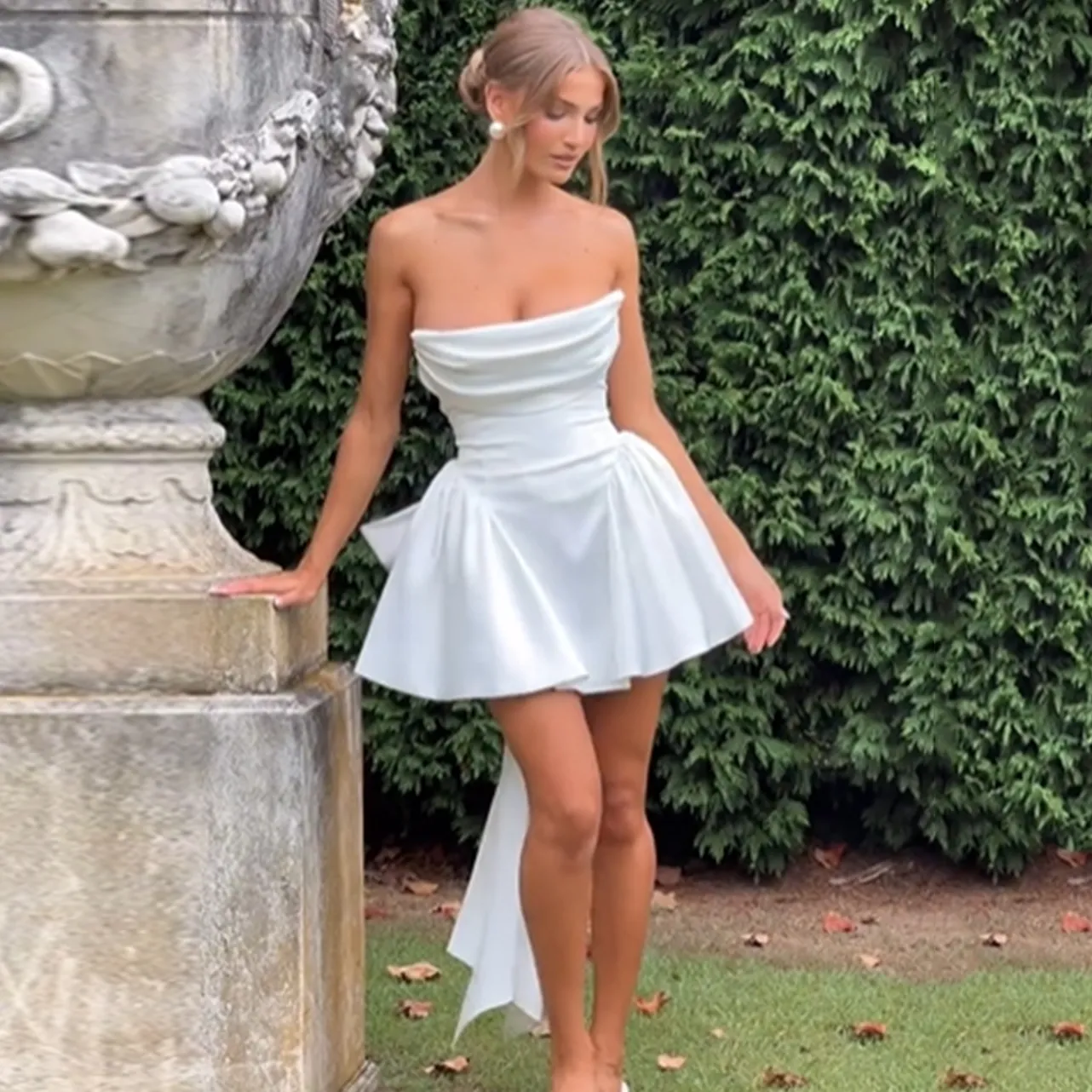 knee length dresses for ladies Pride and Prejudice Sequin Bow Mini Dress main image 0