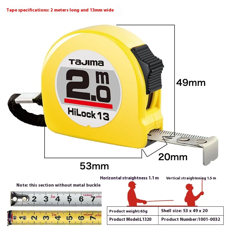 10m Length Ruler Japan Tajima Steel Tape Measure High Precision Ruler For Household ...