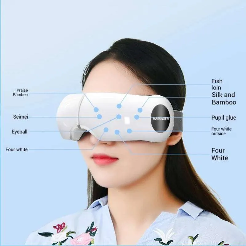 facial vibration massager how to use Electric Massager Glasses Hot Compress, Vibration... From Xiaojiadian1121,  $63.65