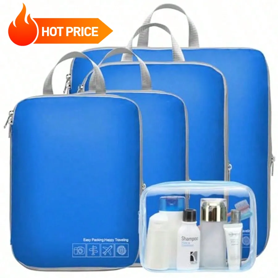 SWEDOU Cubi di imballaggio grandi per valigie, valigia organizzatore borse da viaggio cubo per bagaglio a mano-2pcs