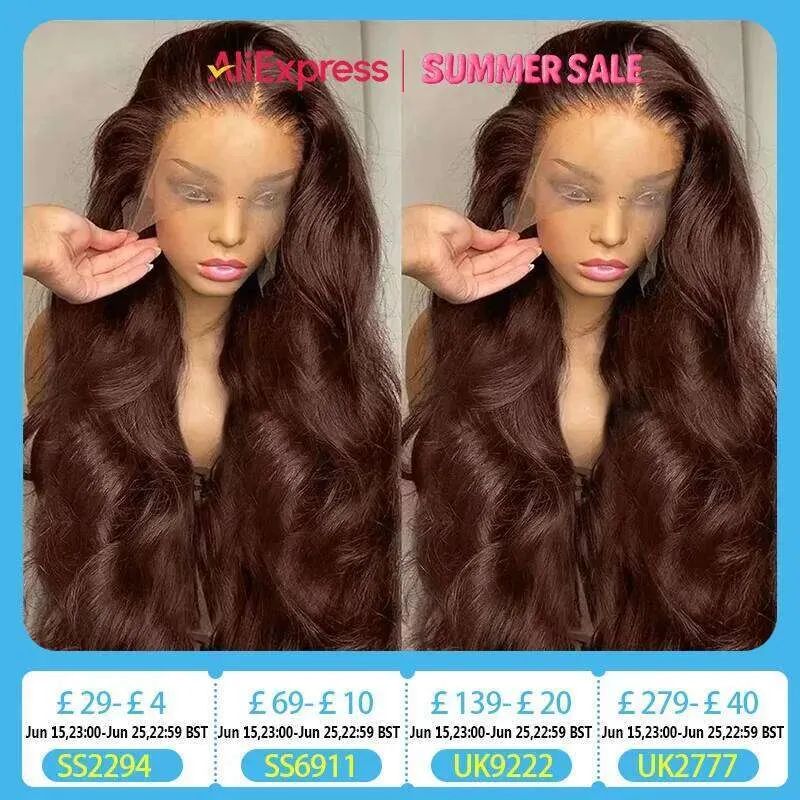 200 Density Chocolate Brown Brazilian Body Wave Human Hair  display picture 3