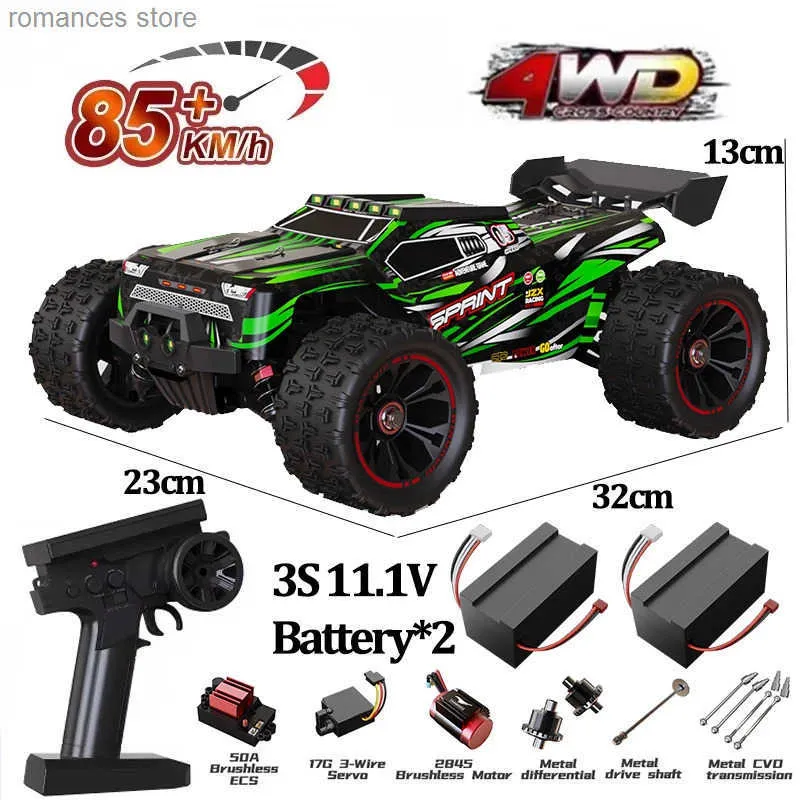 TeeGGi 1/14 Remote Control Car For Adults, 100 Km/h Top Speed, 3S Brushless Motor - View #2