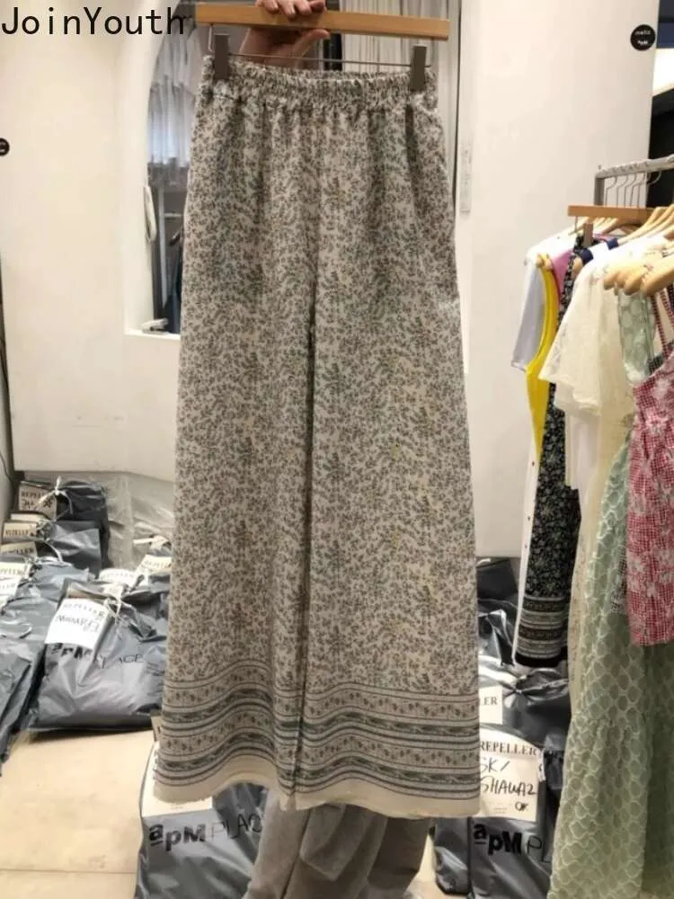 Pantalones De Pierna Ancha De Verano Vintage De Estilo Chino