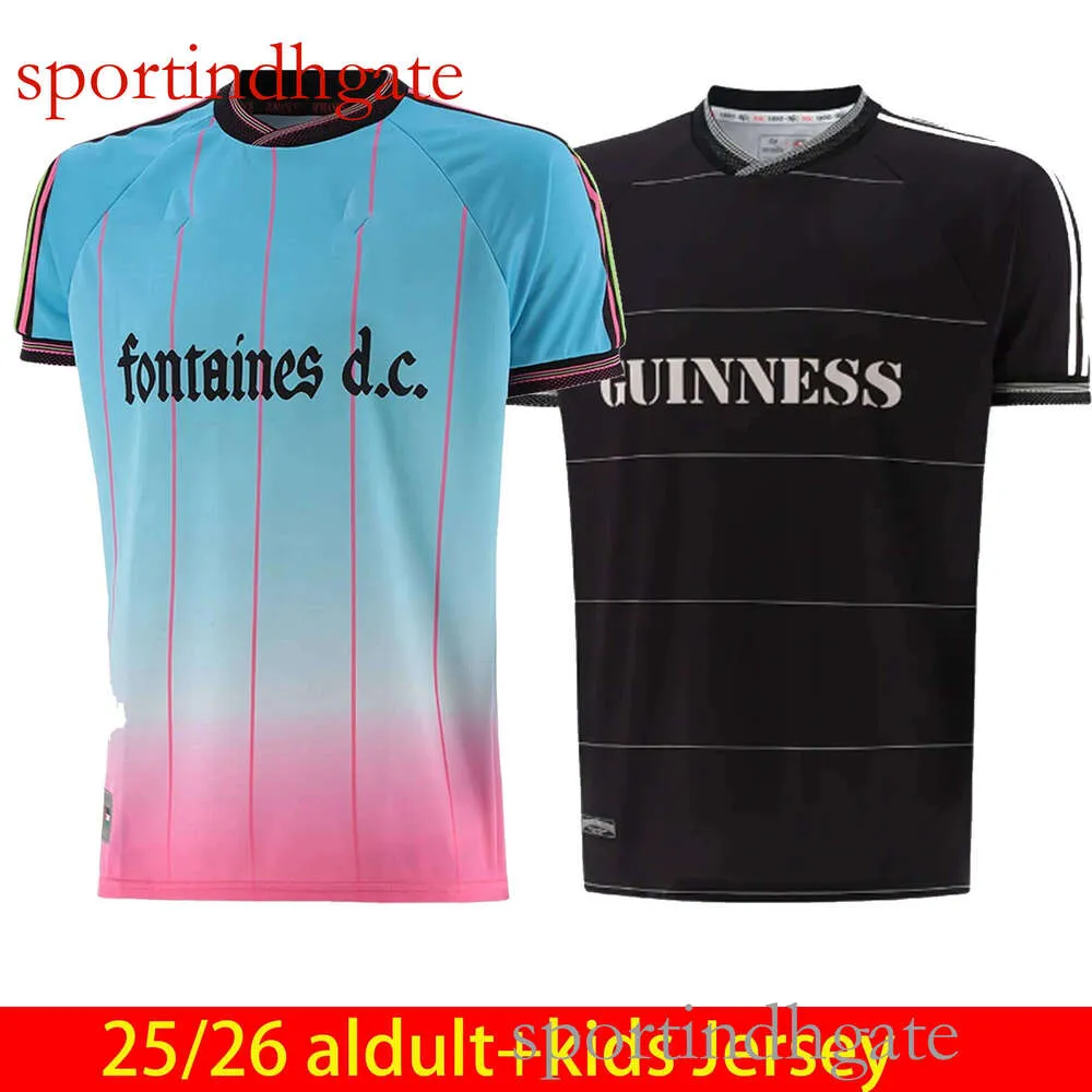 Guinness Soccer Jersey 2025 Black Ireland Bohemian Football Shirt