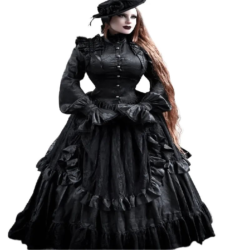 Vestio De Novias Witchy Gothic Prom Dress Long... From Bridalstore, $149.65  | DHgate.Com