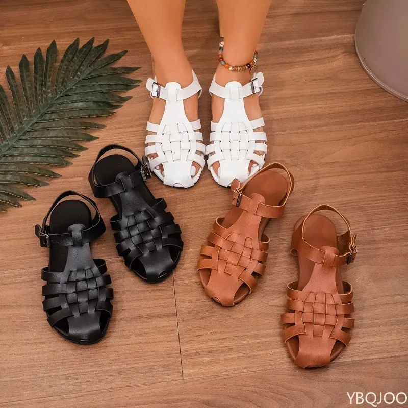 Sandali Di Punta Aperta Estate Donne Scarpe Alla Moda Elegante