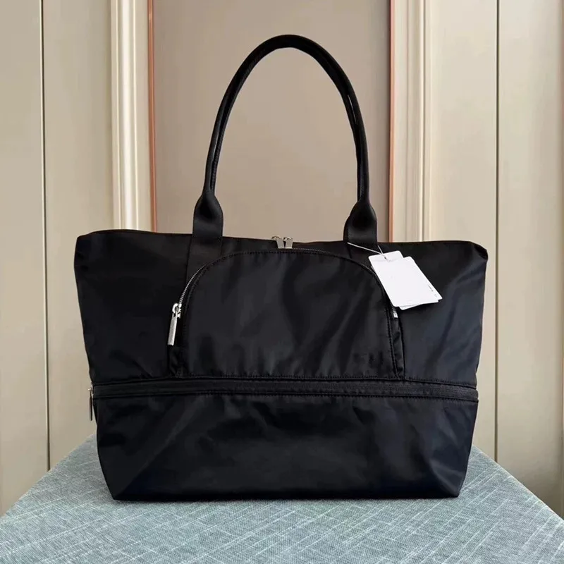 Large Waterproof Duffel Bag For Gym, Yoga, Travel, And Beach Black