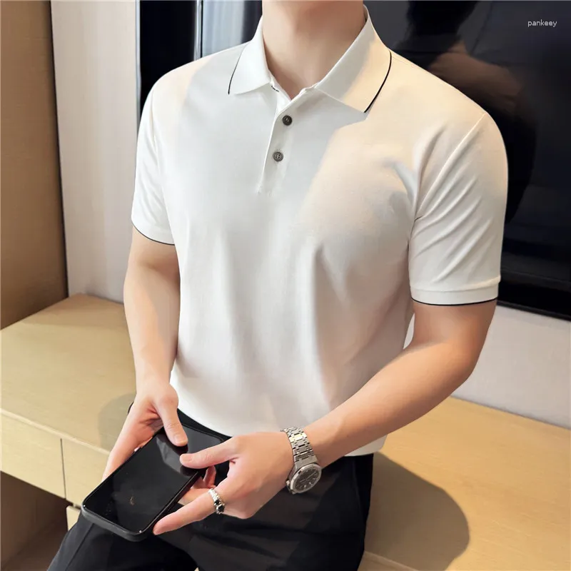 Mens Polos Polo Shirt Men Summer UV Resistant 7A Antibacterial T
