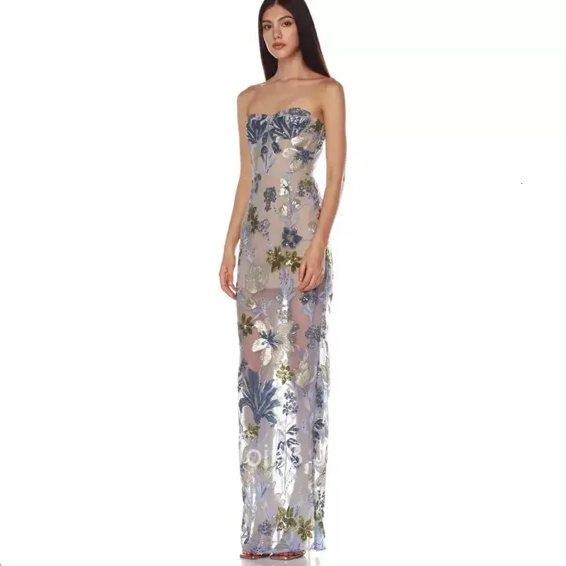 Womens Strapless Light Blue Bandage Dress Floral... From Join3, $135.63 | DHgate.Com Womens Strapless Light Blue Bandage Dress Floral... From Join3, $135.63 | DHgate.Com