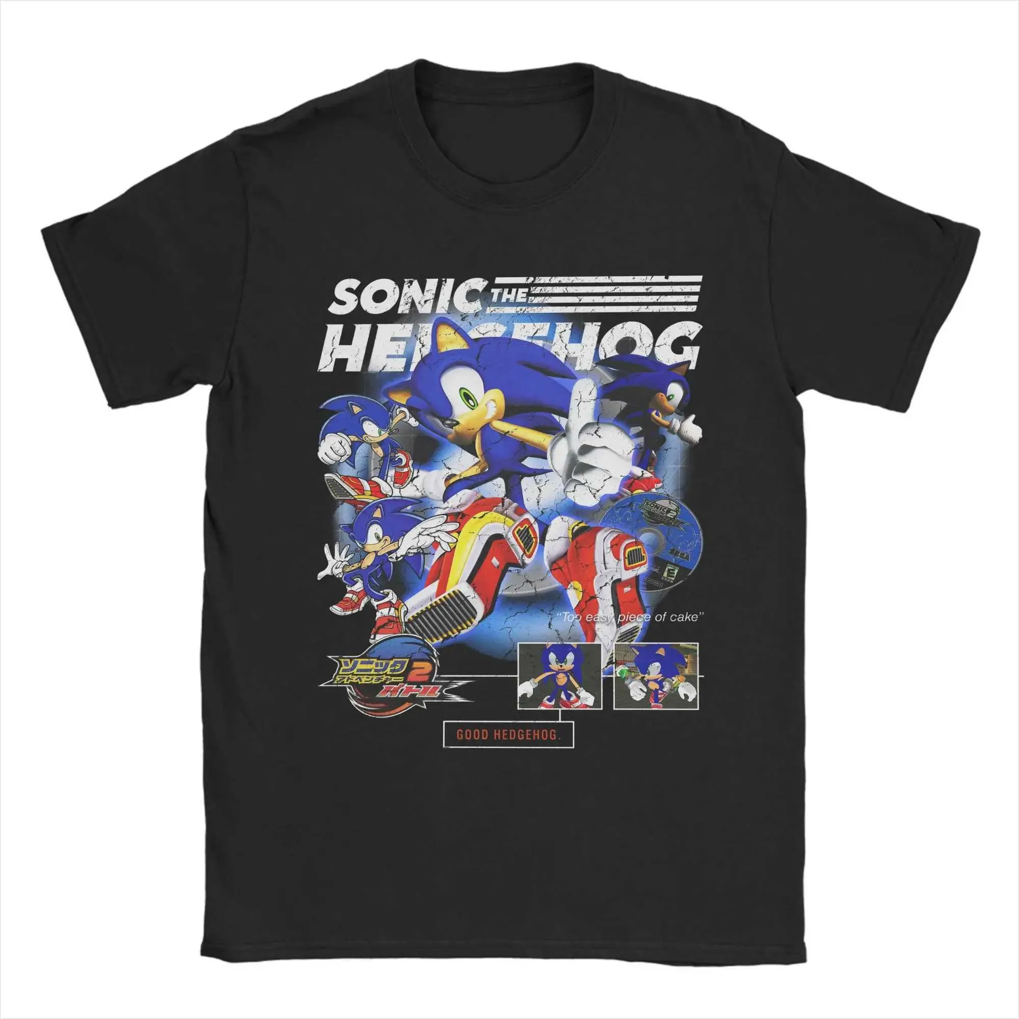 T-shirt Décontracté Unisexe - Motif Hérisson Hip Hop 3D - Manches Courtes - Neuf Avec étiquettes
