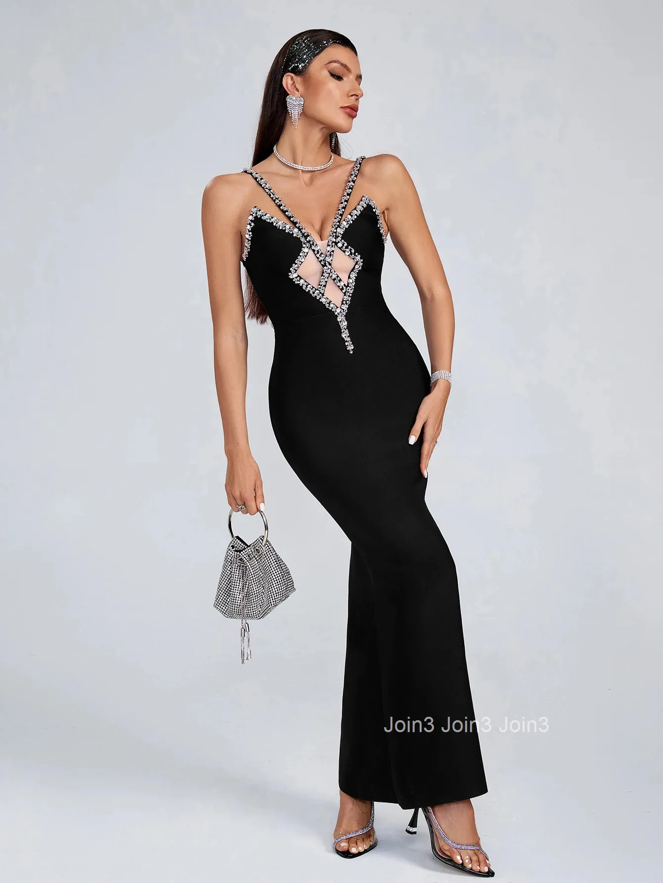 Chic Black Bandage Dress For Women Deep V Neck... From Join3, $83.05 |  DHgate.Com