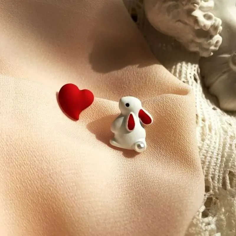 A22 Orecchino Con Coniglio In Argento Sterling 925