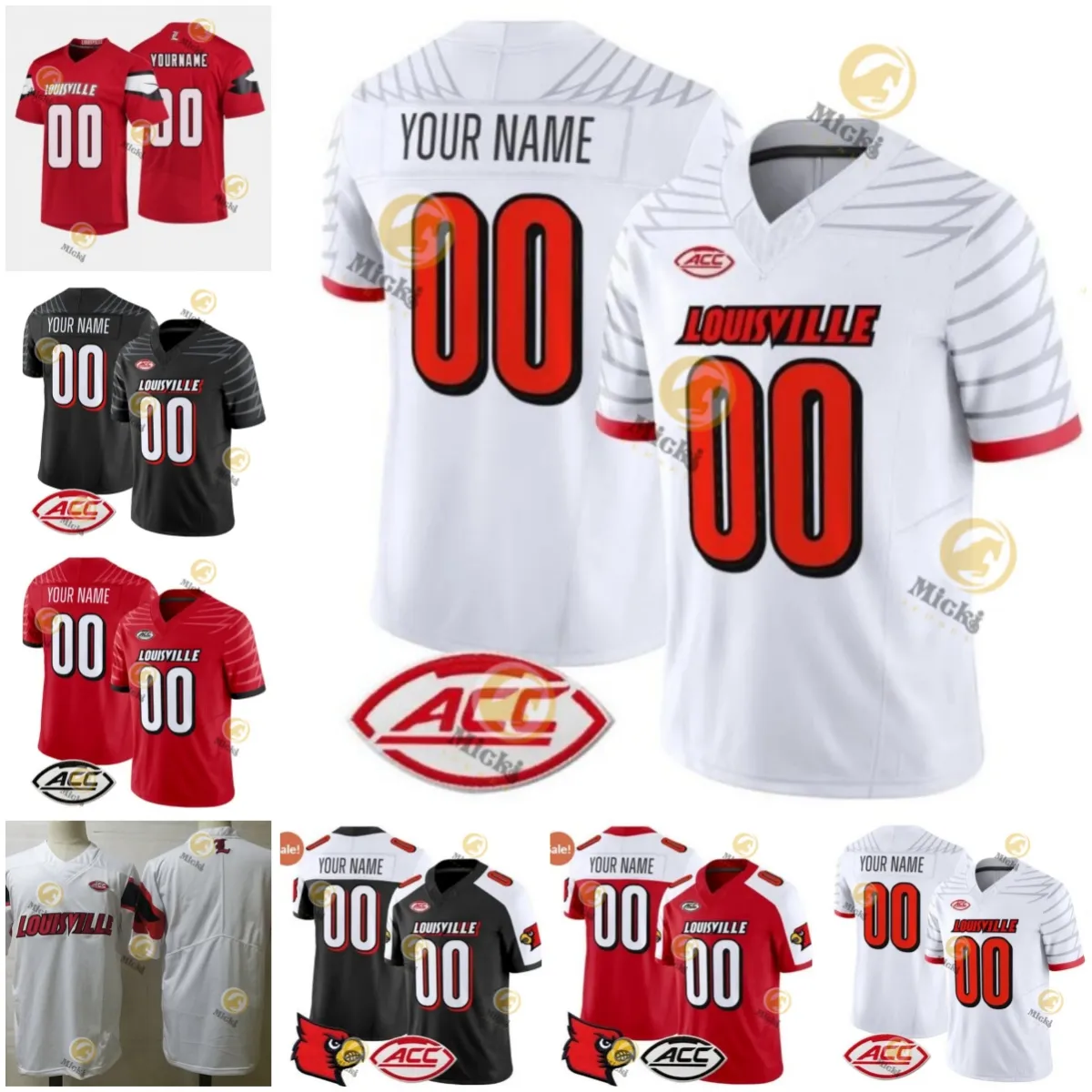 Save Big on Bulk Louisville Football Jersey LouisvilleCardinals Football  Jersey Isaac Brown Caullin Lacy Miller Moss Harrison Bailey Deuce Adams  Brady