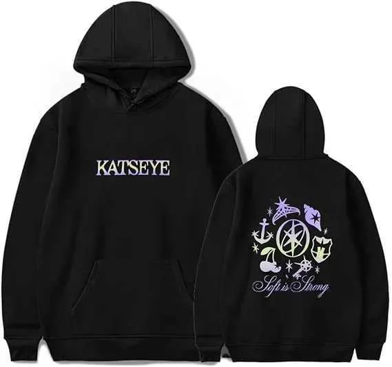 Katseye Hoodie voor dames, oversized, modieus, elegant sweatshirt met capuchon, retro-model, wintertrui voor mannen en vrouwen, casual Harajuku- stijl, knuffeltrui, speciaal ontworpen, A 06, 3XL