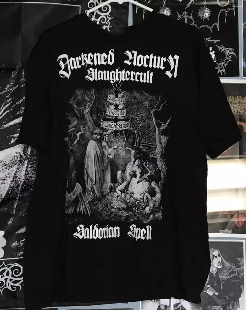 T-shirt Darkened Nocturn Slaughtercult - Collection Nouvelle - Tailles S à 4XL - Coton 100%