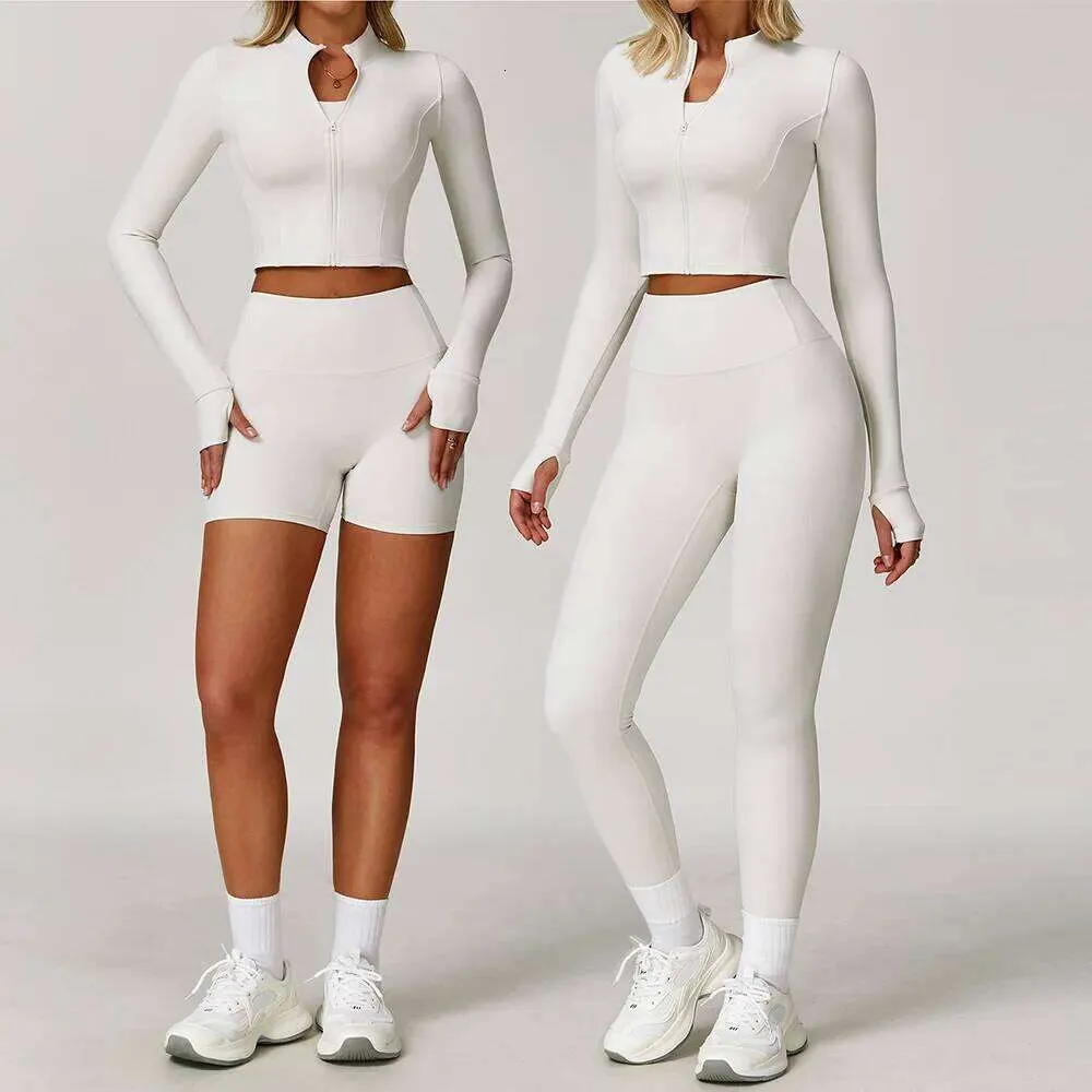 Tuta Da Donna 3 Pezzi - Felpa Con Cappuccio, Pantaloni Jogging E Gilet Corto, Set Sportivo - Foto 2