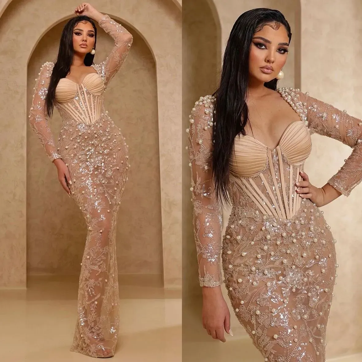 high end party dresses with custom fits Ava Presley 47123 Long Formal Sequin Evening Fitted Prom Dress – The Dress  Outlet main image 1