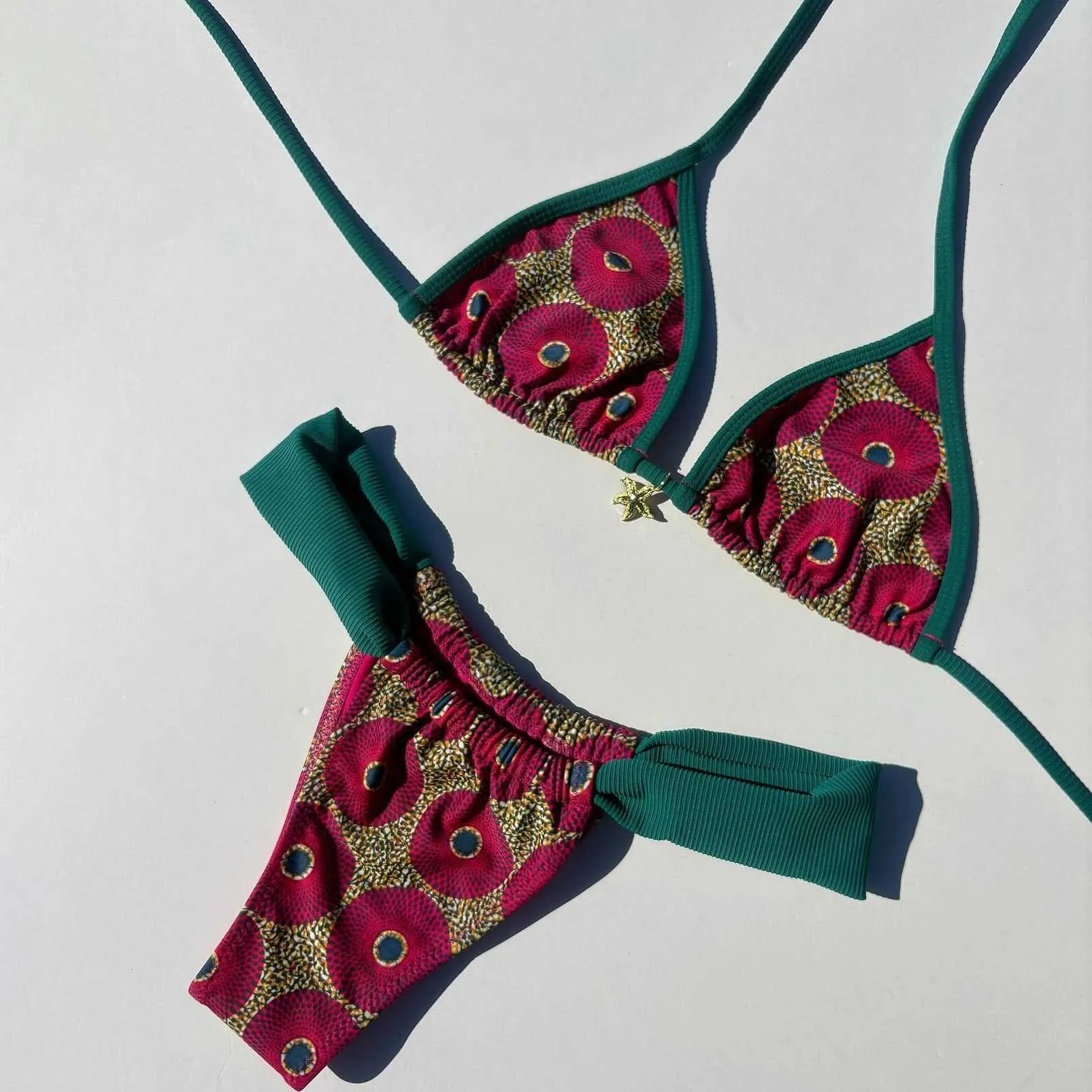 S26312 Push Up Bikini Set Micro Bandeau Swimwear For Women Brazilian ...