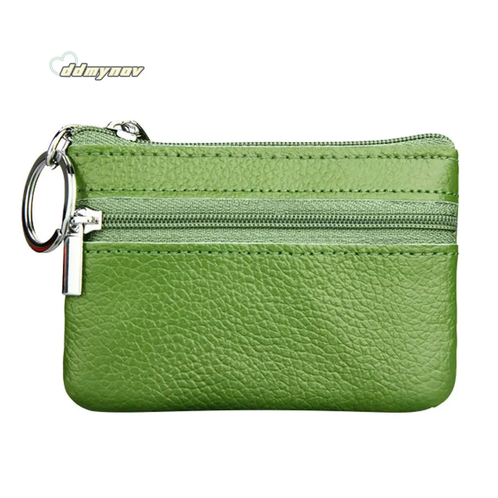 ✓ DHgate에서 확인하는 인기 여성을위한 미니 코인 지갑, 지퍼와 열쇠 고리가있는 정품 가죽 작은 지갑