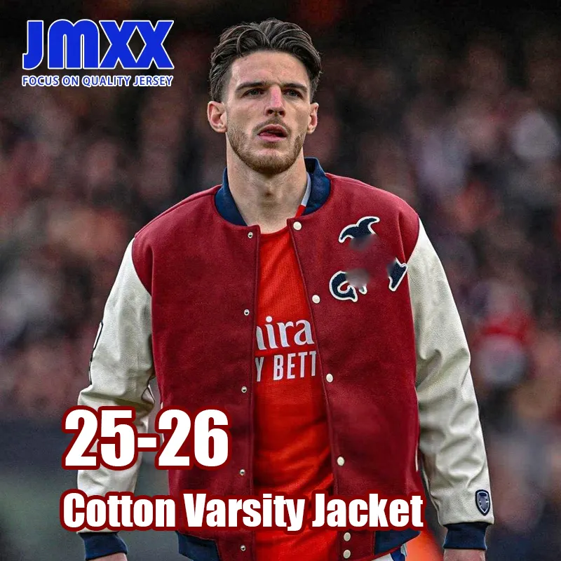 JMXX ARS Varsity Jacket Soccer Red Men's Polyester Windbreaker