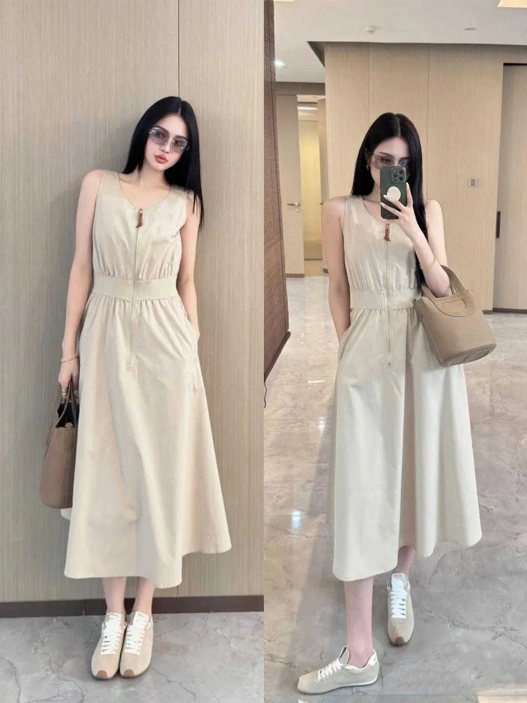 2025 Vestido De Camisa De Algodón De Seda Entrelazada De Mujeres