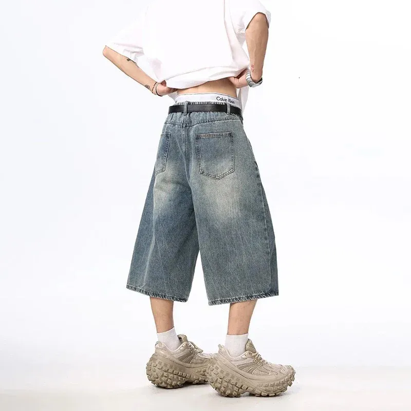 Denim Pantaloni Con I Fulmini Uomo Pantaloncini Da Uomo Di Grandi