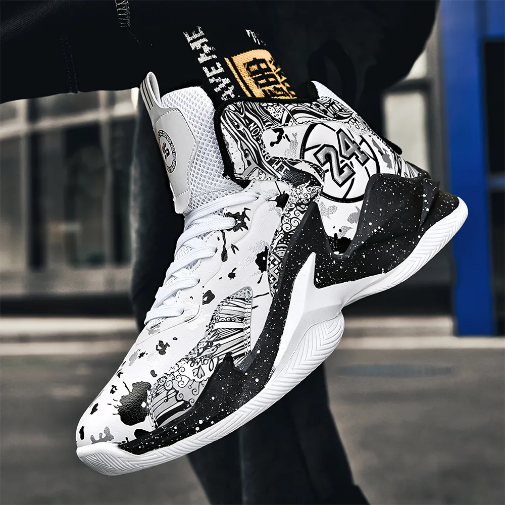 Save Big on Bulk 8905 Fall/Winter High Top Men's Shoes, Basketball Shoes,  Grip Mesh, Leather, Boys' Sneakers, Combat Shoes, Anti Slip Running Shoes 