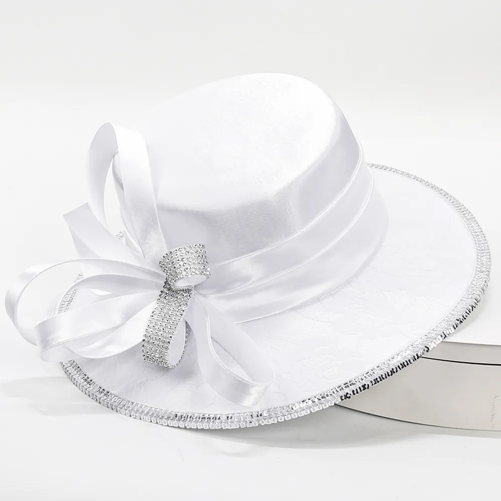 Elegant Black Macys Ladies Church Hats With Wide... From  display picture 1