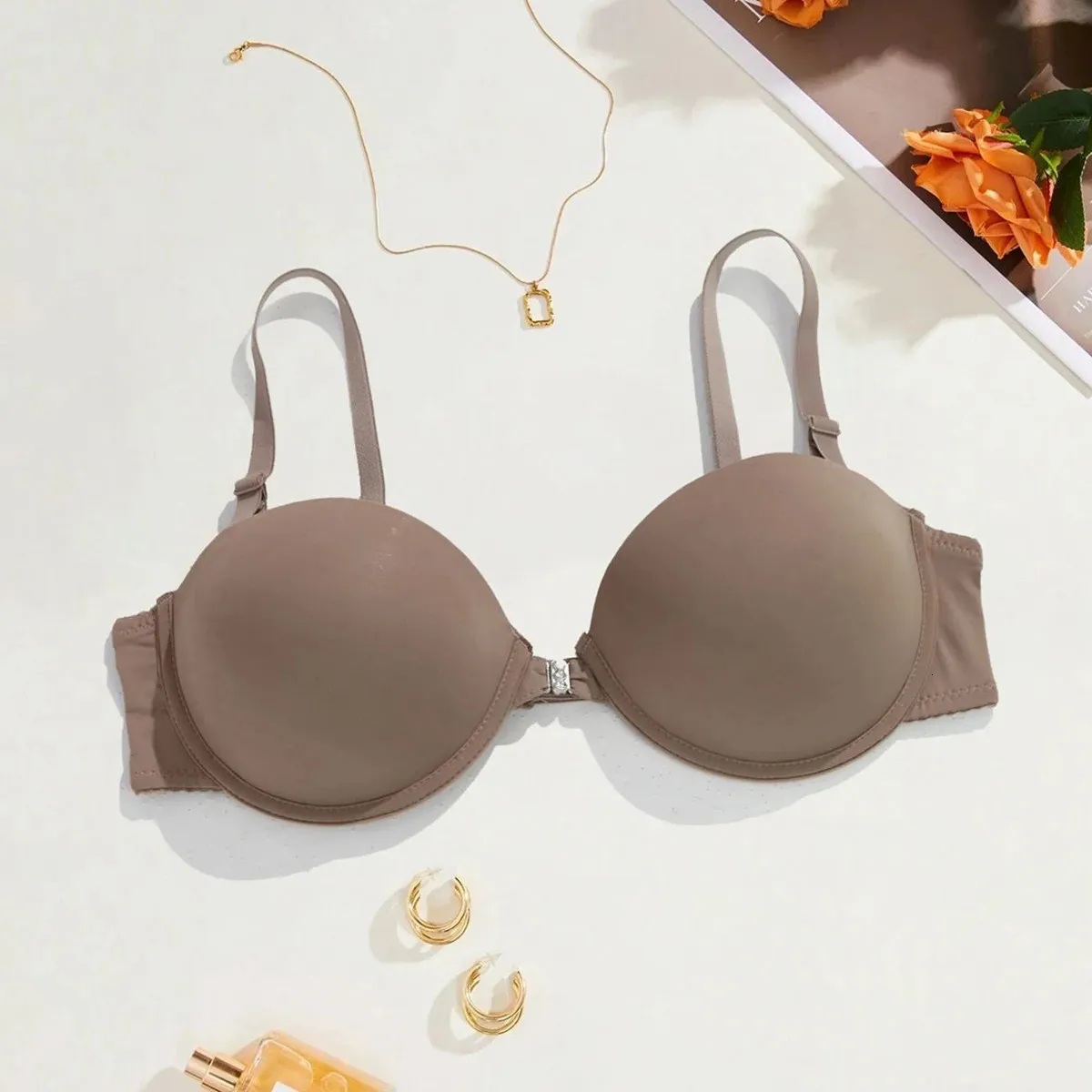 Beauwear Strapless Invisble Bras For Woman Solid Color Transparent
