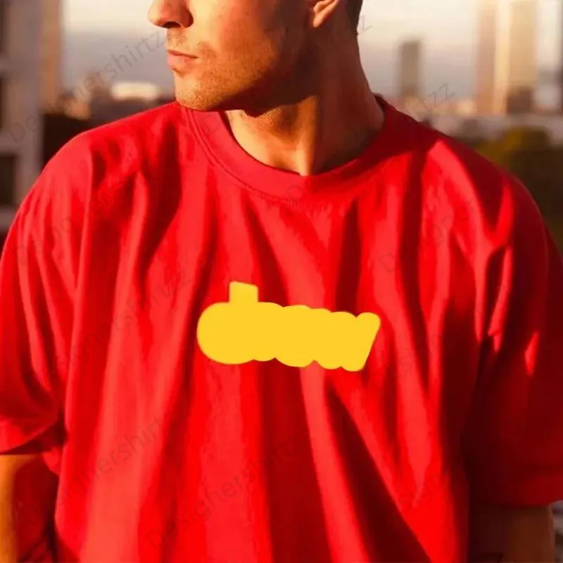 Drew Designer Men T Shirt Yellow Smiling Face Print Mens Womens