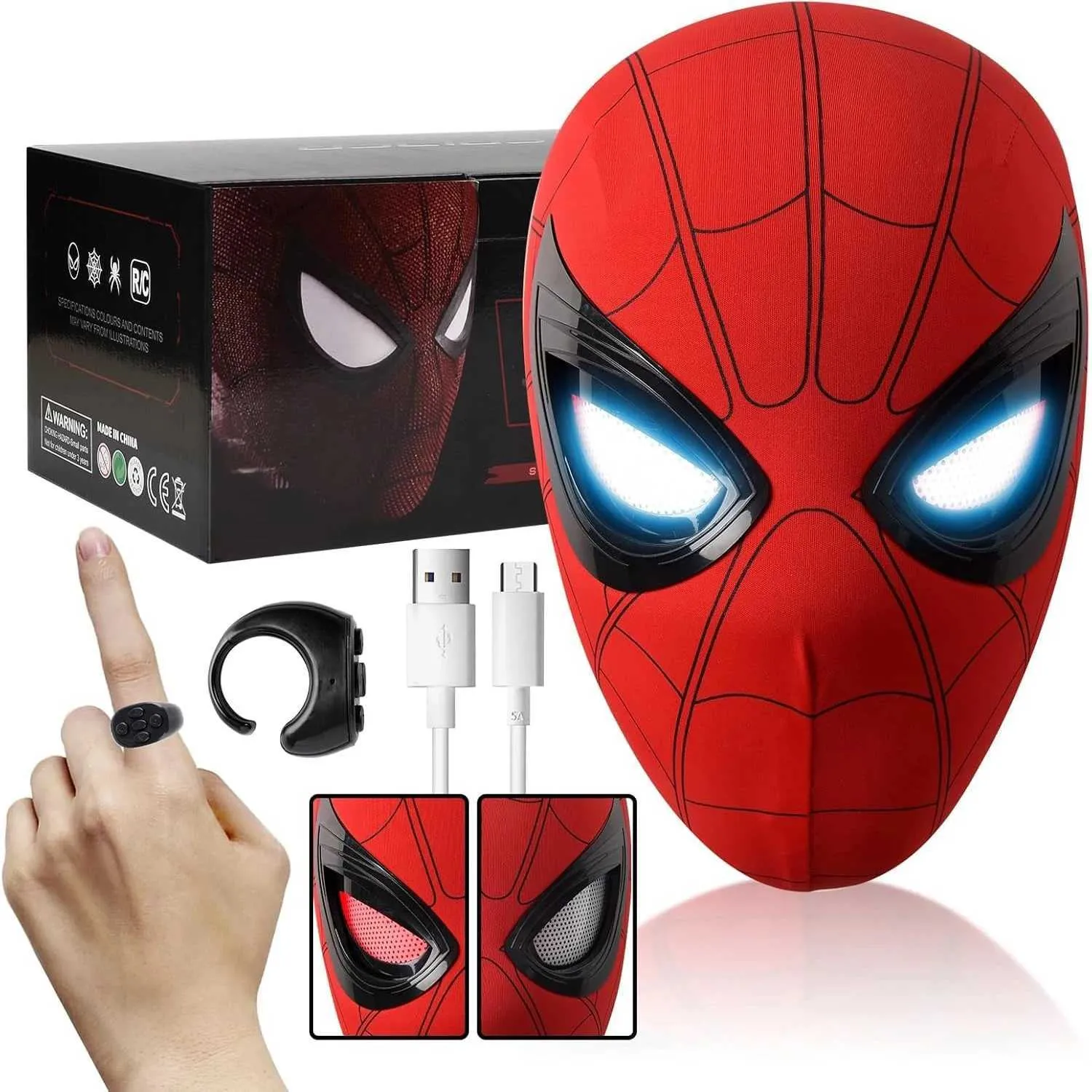 Spider Mask Superhero Gwen Miles Role Play Headdress... From Pitrea, $4 ...