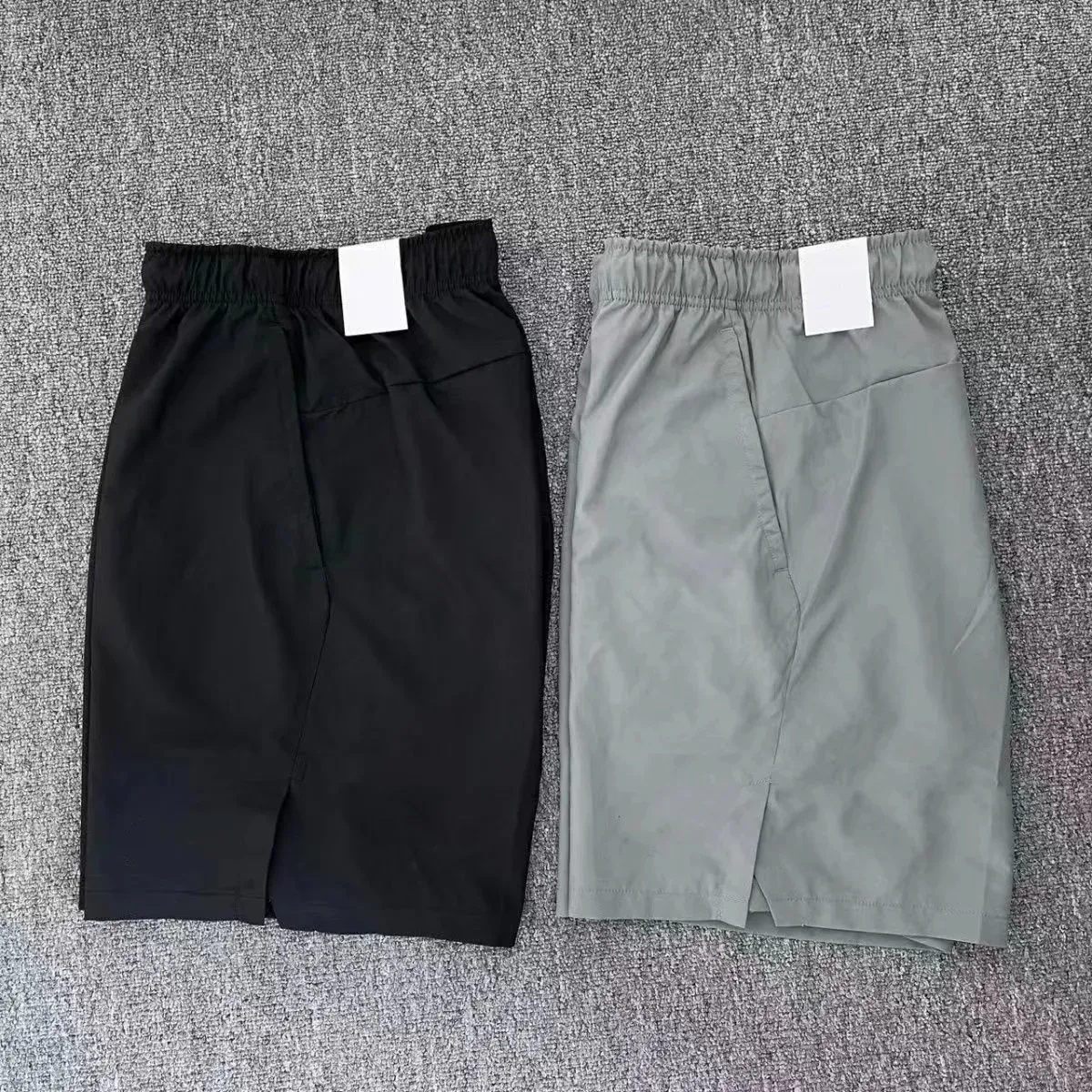 UnoSheng Herenshorts met diepe zakken, losse pasvorm, casual shorts voor hardlopen, workout, training, basketbal, korte broek voor heren, zwart, XL