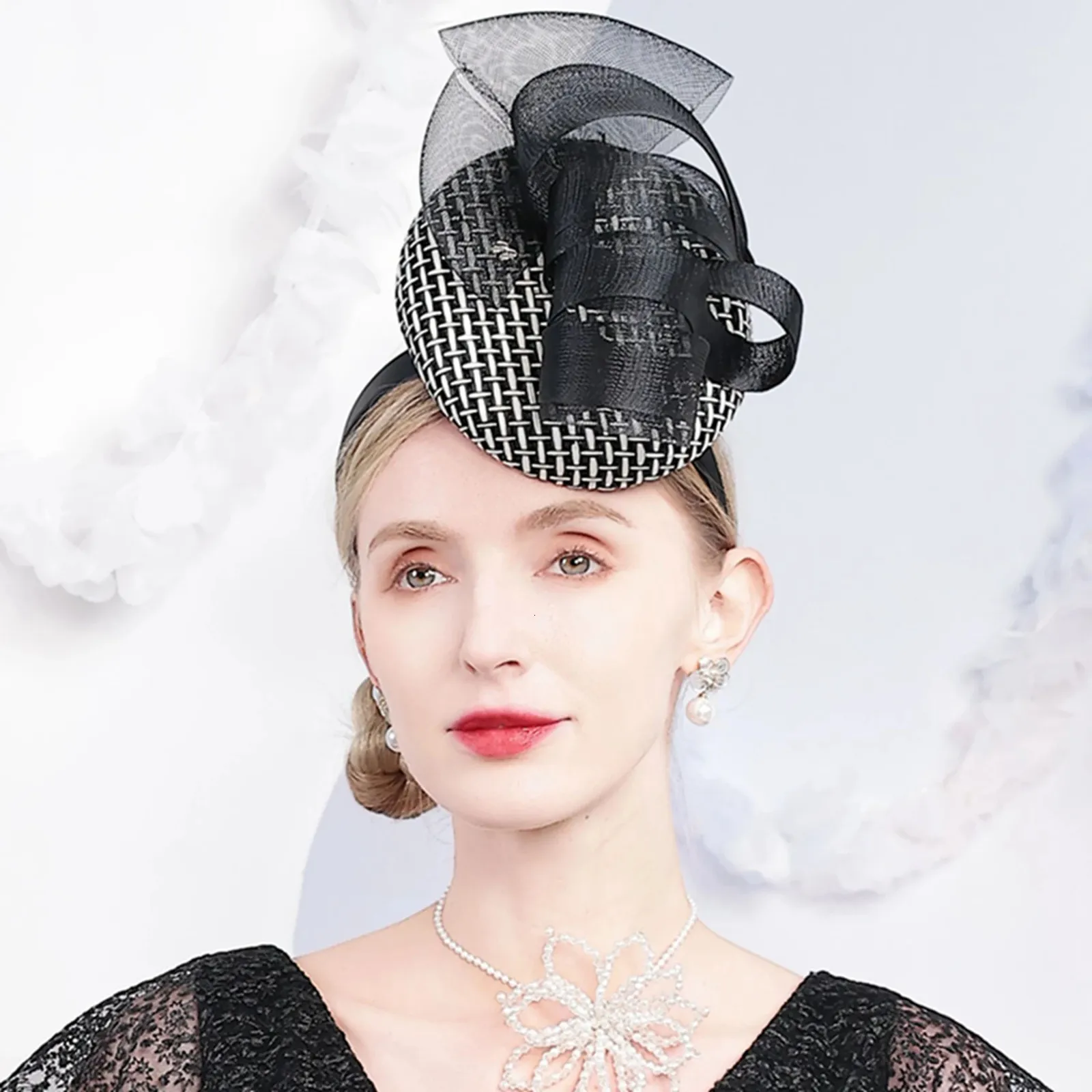 Women’s Elegant Black Fascinator Headband Women main image 2