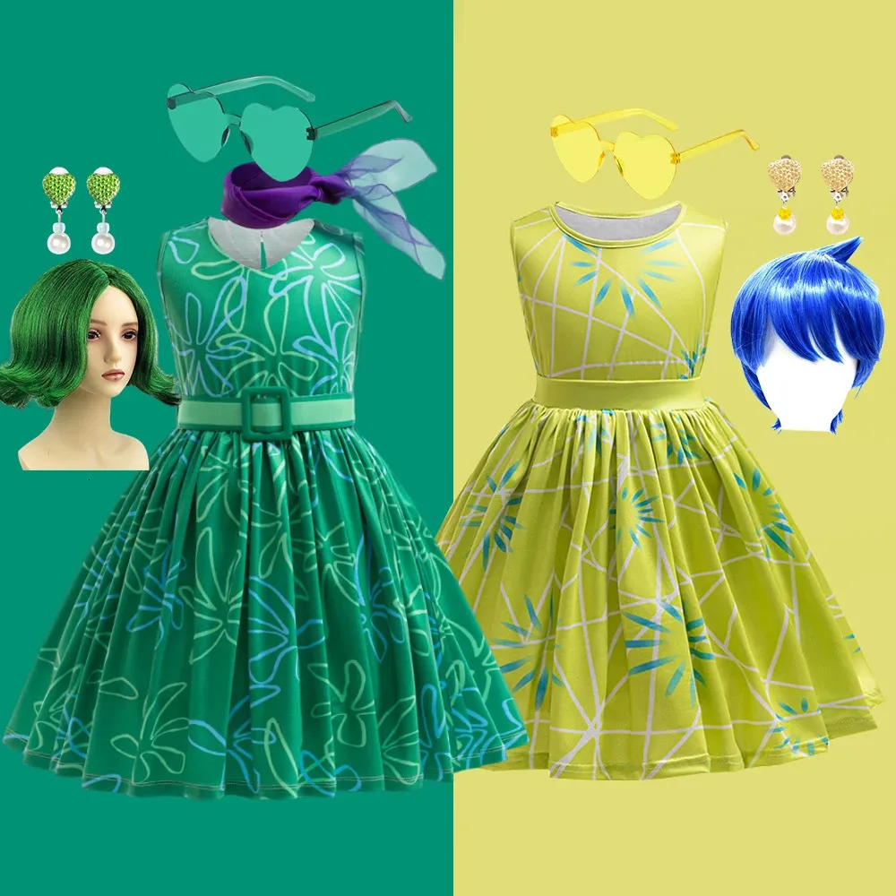 green and white quince dress Movie Disgust Kids Children Green Dress Cosplay Costume Outfits Hallow –  TrendsinCosplay