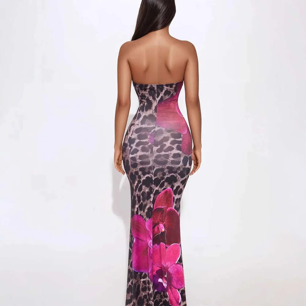 Halter Neck Leopard Print Slip Dress With Pink Floral... From Maxcoco,  $22.75 | DHgate.Com