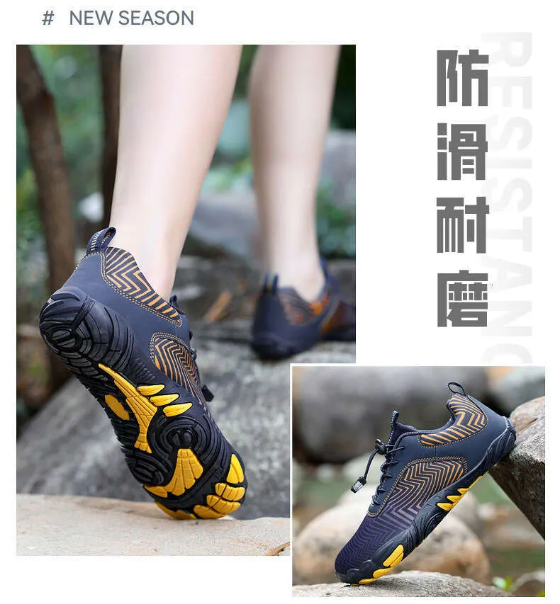 Salle De Chaussures De Plage En Plein Air Cinq Doigts De Chaussures De Fitness Chaussures De Plongée De Natation Chaussures De Pataugeoire Couples Trace Antidérapante Sur Les Chaussures De Flux Acheter à