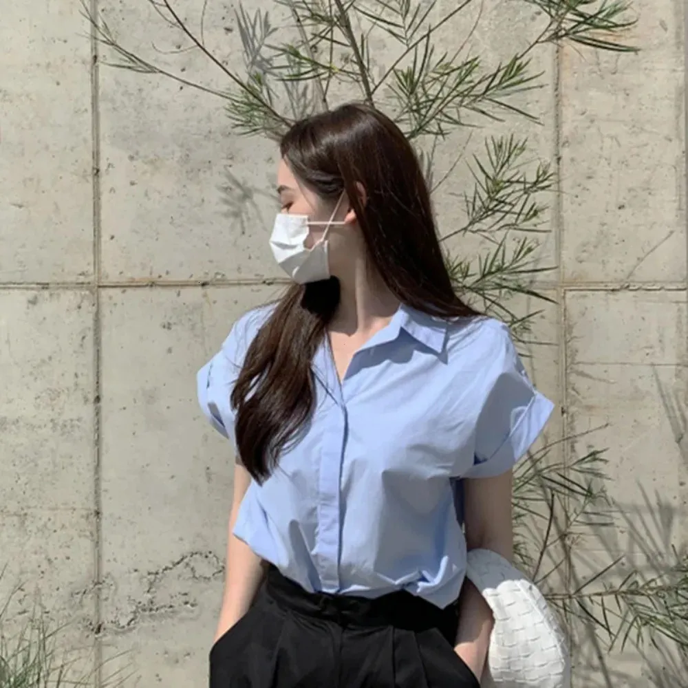 Camisa Polo Branca Para Mulheres, Top Casual De Estilo Francês Casual,  Roupa Doce De Garota De Verão De $51,23 | DHgate, image size:1000x1000