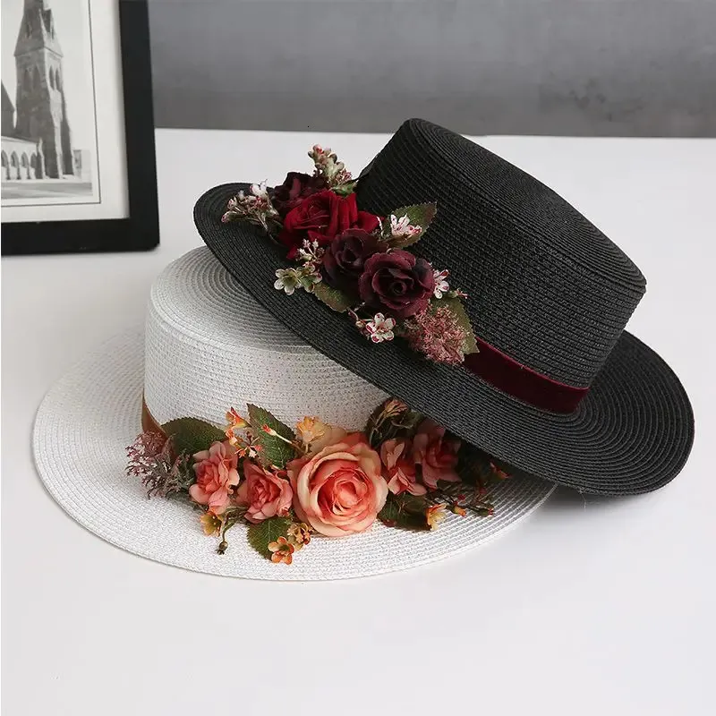 Elegant Straw Sun Hat For Women French Style Summer... From  display picture 2