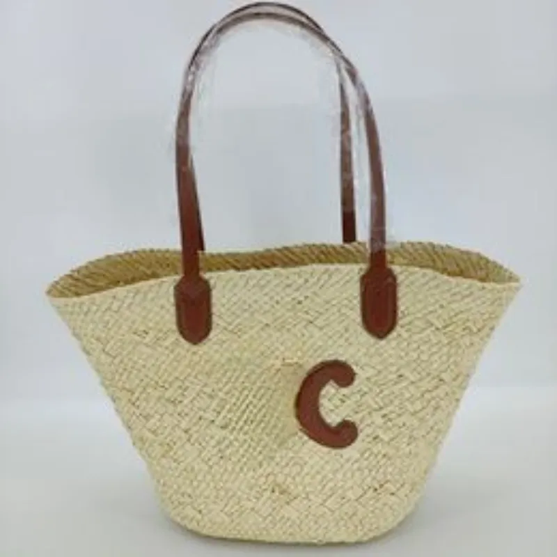New Woven Straw Shoulder Bags Rattan Beach Bag For Women Lightweight ...