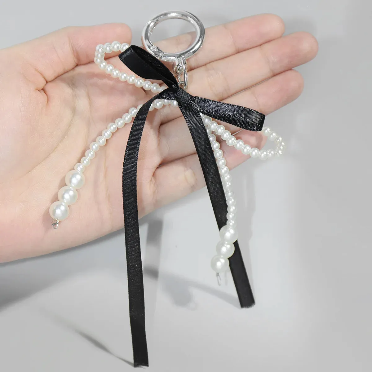 Portachiavi Y2K Con Fiocco A Stella E Cristalli - Ciondolo Per Borsa, Zaino, Chiavi - Regalo Per Donna E Ragazza