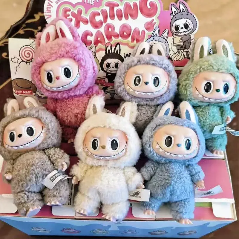 A Labubu Labubu Plush Dolls Macaroon Action Animation Characters PVC Pendant ...