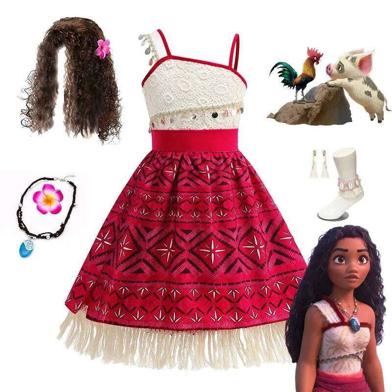 short formal dresses with sleeves Moana 2 Moana Cosplay Costume main image 0