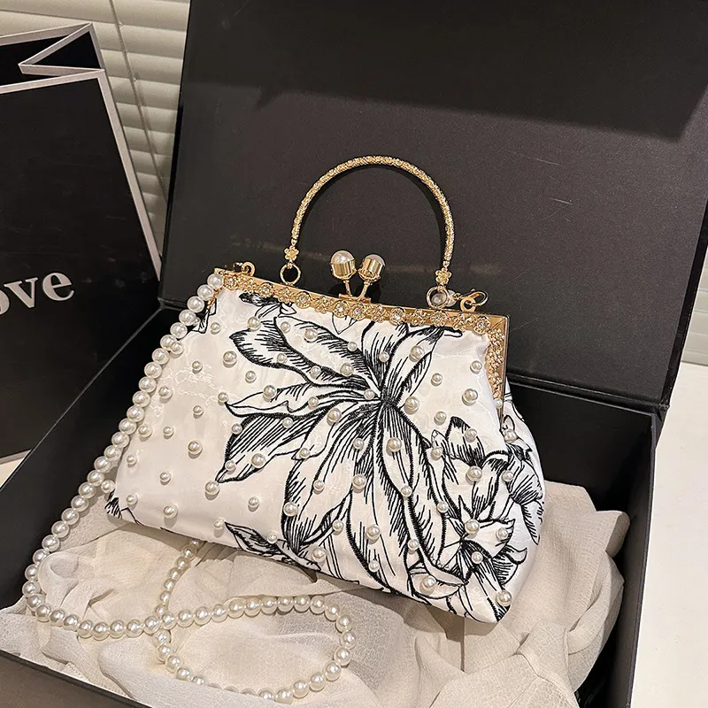 女性用刺繍スパンコールクラッチバッグ、エレガントな花柄ビーズイブニングバッグ、ウェディングゲストパース、キラキラパーティーショルダー 女性用  刺繍スパンコールクラッチバッグ、エレガントな花柄ビーズイブニングバッグ、ウェディングゲストパース、キラキラ ... 花柄刺繍スパンコールクラッチパース、キラキラビーズイブニングバッグ