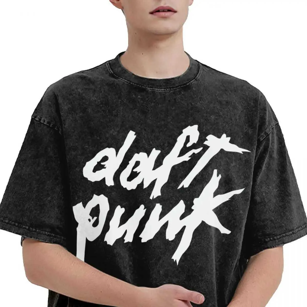 Washed T Shirt Daft Punk Hip Hop Novelty T Shirt From 9,38