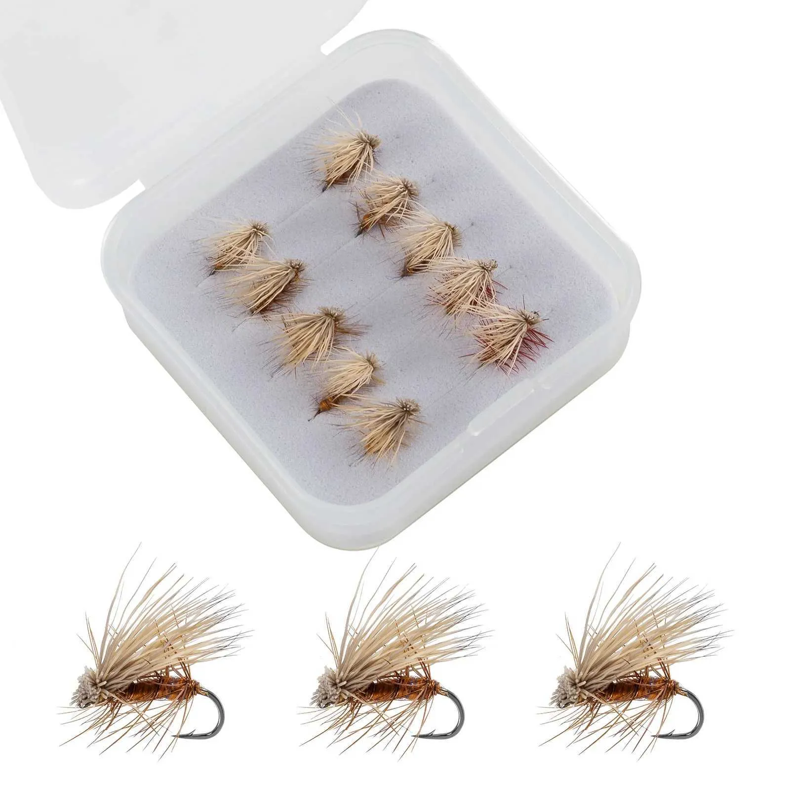 Save Big on Bulk Trout Flies Wholesale 10pcs Elk Hair Caddis Fly Kit Fly  Fishing Flies Trout Bluegill Panfish Classic Dry Fly Freshwater Floating  Bait