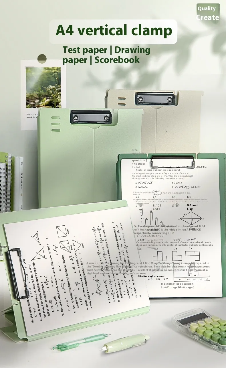 ✓ DHgate에서 확인하는 인기 A4 Clipboard Writing Board : 학생, 회의 및 시험지를위한 두껍고 수직 클립