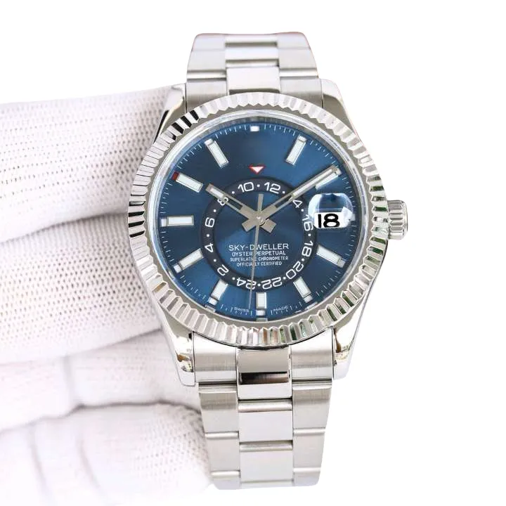 Reloj De Lujo Para Hombre Cerámica Mecánica Automática Relojes De