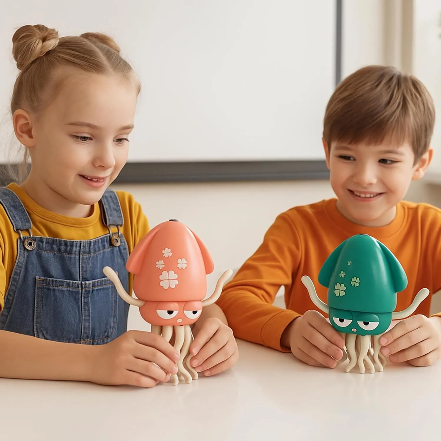 ☆ DHgate 조명과 음악이 포함 된 전기 춤 오징어 유아와 어린이를위한 대화식 이동 낙지 장난감 | 신상품 바로 구매