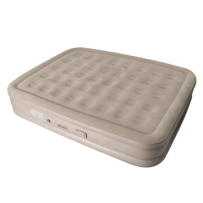 Flocked Inflatable High Bed Comfortable High Rise Air Mattress For