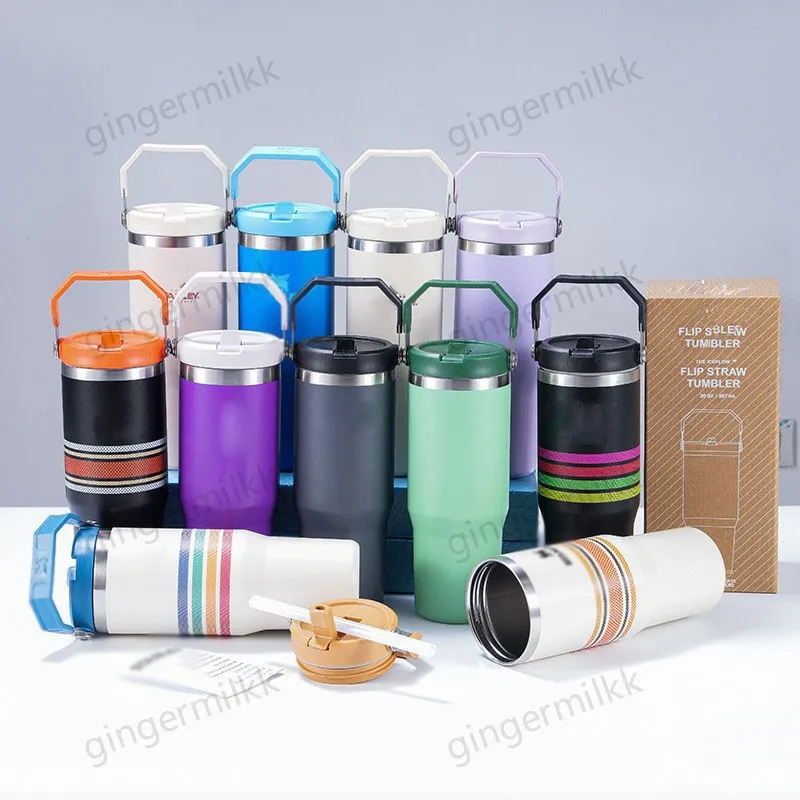 Designer SUS304 Stainless Steel Vacuum Insulated Tumbler Cup with Straw ...